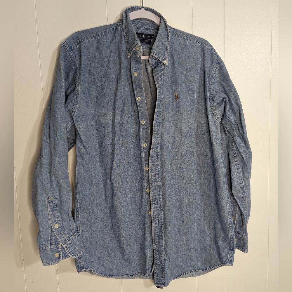 Vintage Ralph Lauren denim button down - XL